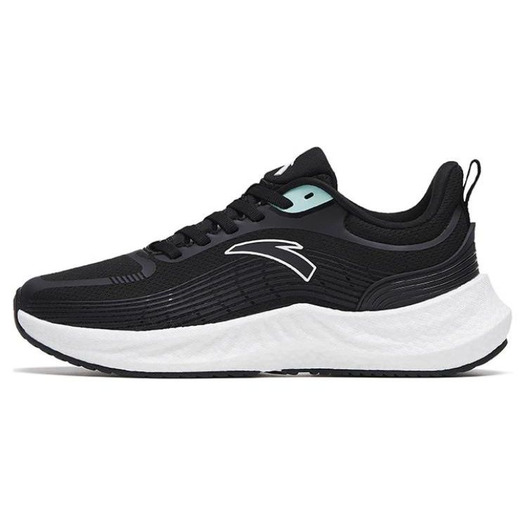 Anta Mars Foam Durable Breathable Low-Top Running Shoes Women Sneaker Black 122315585-2