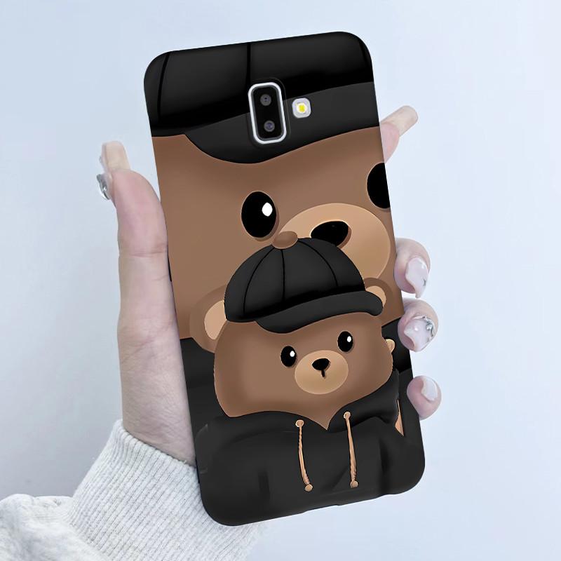 Cute Astronaut Panda Cartoon Case For Samsung Galaxy J6 2018 J6 Plus J600F/DS J610F/DS J600FN J610FN Silicone Bumper Soft Cover