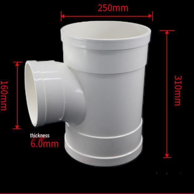 PVC Drainage Reducing Unequal Tee with Inspection and Socket Spigot