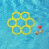 Swim Pool Toys Games Set with 10 Balls EVA Throwing Circle Water Sports Toys Floating Pool Water Toys for Kids Adults Water Game