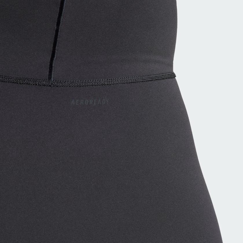adidas Короткие леггинсы All Me длиной 5 дюймов с однотонным женским логотипом, черные IL7325