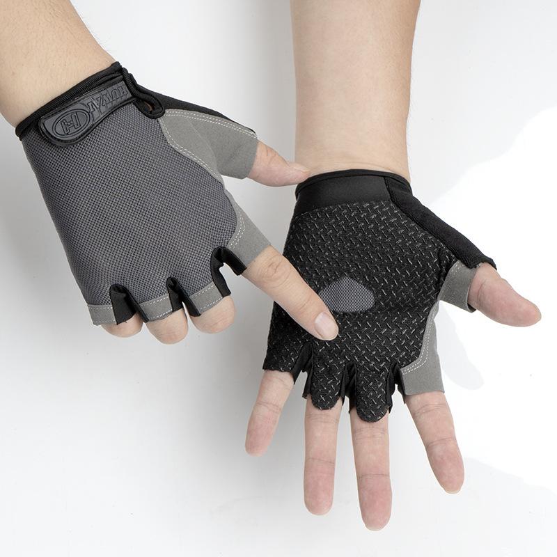 Велосипедные перчатки с половиной пальца, мужские дышащие противоскользящие велосипедные перчатки для горного велосипеда, летние перчатки для спортзала, йоги, спортивных тренировок, женские перчатки