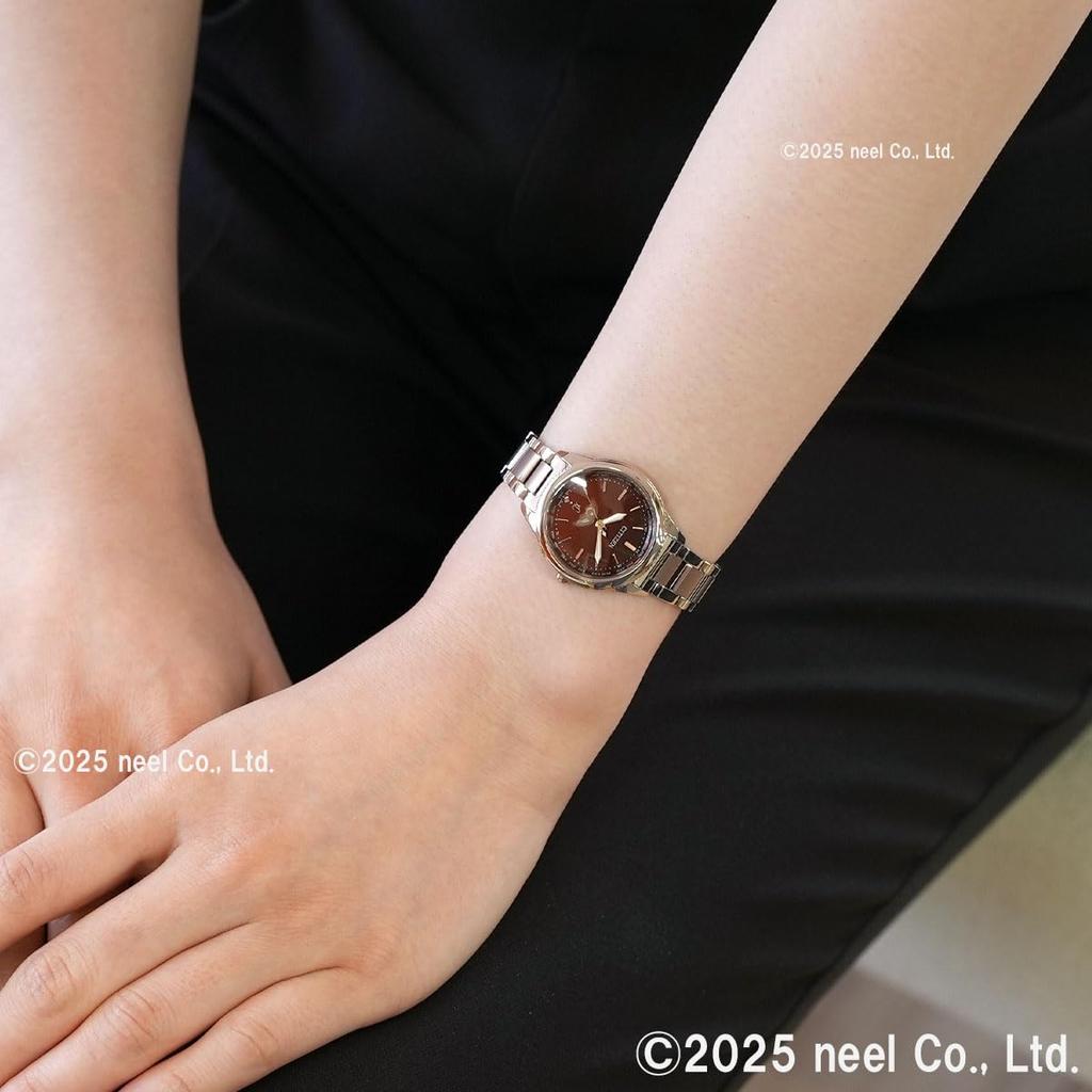 Citizen XC Sakura Sun Moon Pink Eco-Drive Women's Watch, Light-Powered, Radio-Controlled, Waterproof, Pink, Brown, Lightweight, & Design, EE1004-73W,