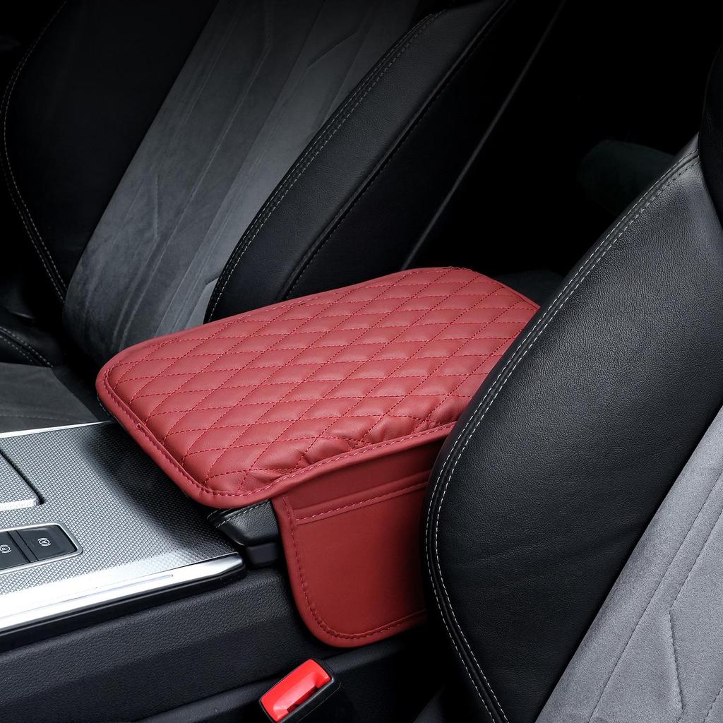 Подушка-подлокотник для автомобиля с двусторонними карманами, многофункциональная тонкая кожаная накладка для увеличения высоты