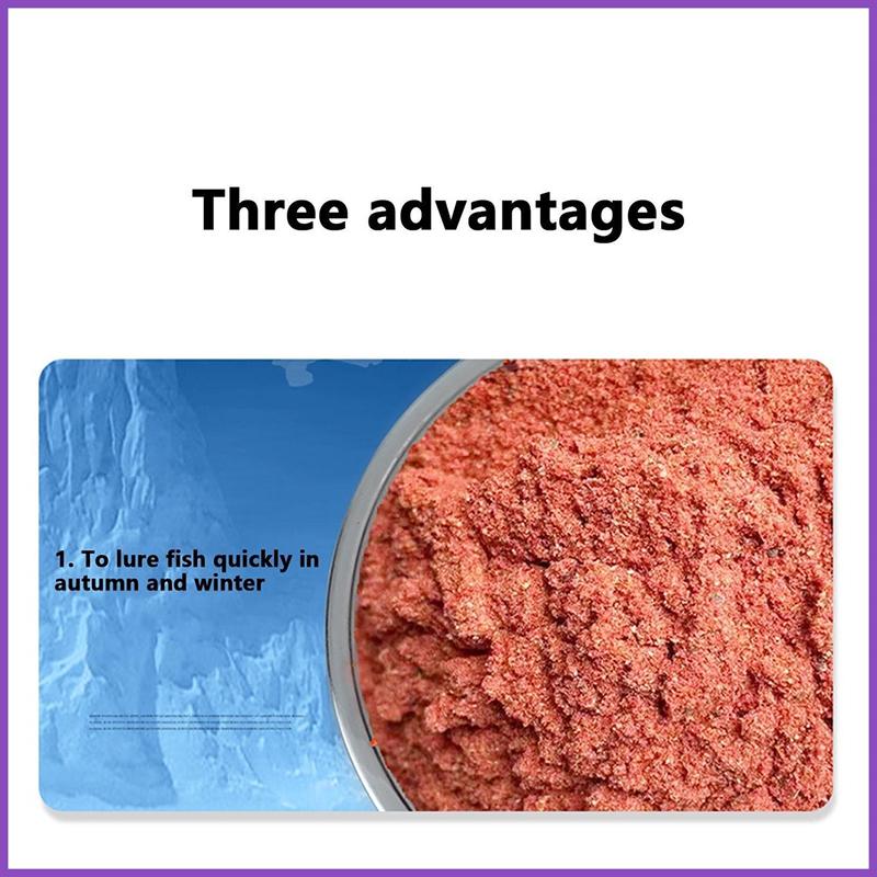 Красная рыболовная приманка для червей особой чистоты, порошок красного червя премиум-класса/порошок креветок, 30 г