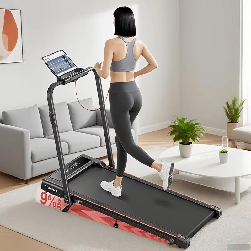 2026 Treadmill TP4 4in1 Faltbares Laufband, 12km/h, 9% Neigung, 2,5 PS Motor, Fernbedienung & LED Display, Platzsparend for Home & Office