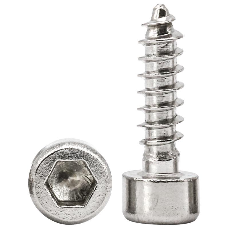 HA8.8 Никелированный цилиндрический саморез с шестигранным углублением под ключ для аудиотехники — чашеобразная головка, размеры M2–M5.