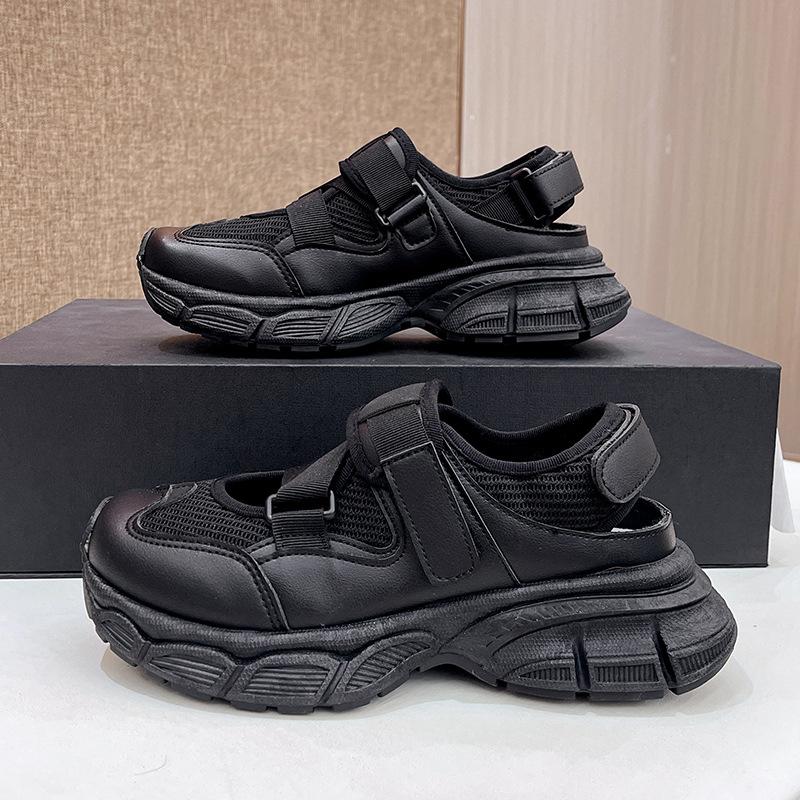 2023 летние новые туфли для папы с вырезами, женские повседневные туфли для студентов INS, спортивные сандалии для бега на толстой подошве, женские