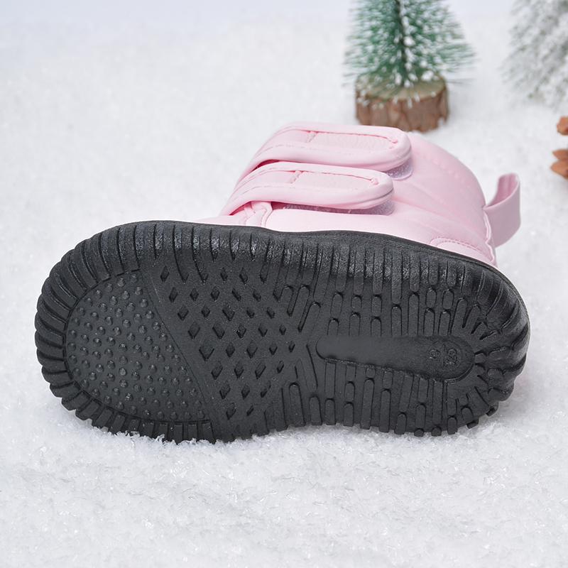 Унисекс Детские Зимние Уличные Водонепроницаемые Длинные Плюшевые Ботинки для Мальчиков и Девочек Хорошего Качества Снегоступы
