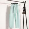 New Drawstring Women's High-waisted Loose-fitting Straight-leg Pants, Thin and Versatile Casual Pants