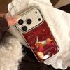 Позолоченный чехол для мобильного телефона Pony iPhone17promax 13 Праздничный красный 16 Apple 17 и другие модели