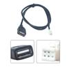 2Pcs 4Pin+6Pin Connector USB Cable for Car Radio Stereo 1M USB Cable USB Adapter