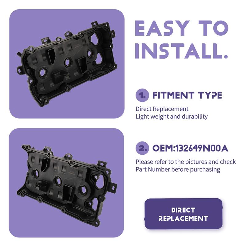 A03Z-Крышка головки блока цилиндров 132649N00A Крышка клапанов двигателя 13264-9N00A Для Nissan Altima Maxima Murano Infiniti QX60 3.5L V6 14-17