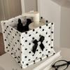 Foldable Nylon Square Organizer With Butterfly Design For Home Storage And Desk Tidy
