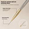 5Pcs Acrylic Handle Extremely Fine Nail Art Liner Pen Diy Painting Brush Drawing Lines Stripe Flower Painting Pen Uv Gel Brush