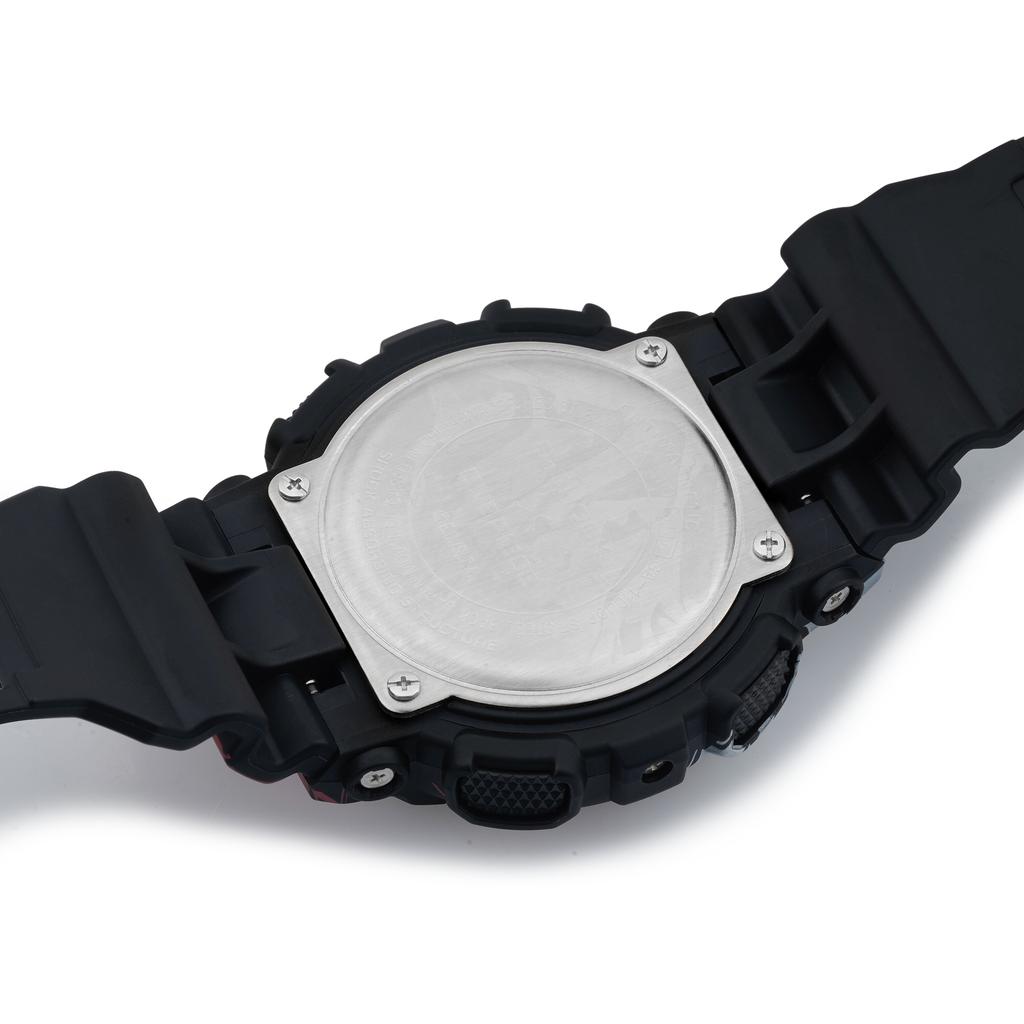 Casio Мужские часы с двойным дисплеем (жидкокристаллический/аналоговый) Серия Черные Часы GA-110JOP-1A4PR