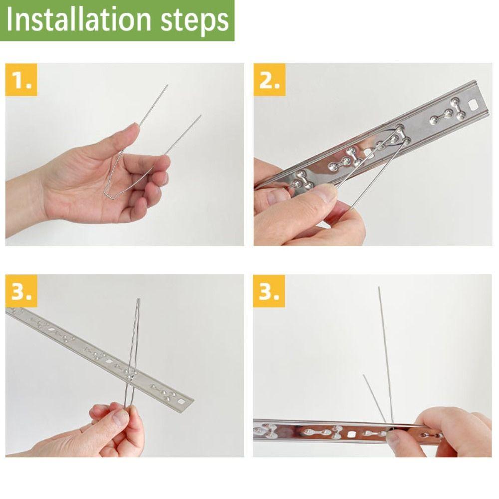 Простая установка отпугиватель птиц Устойчивость к ржавчине Игла для отпугивания птиц Устройство против птиц