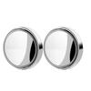2pcs Car Rearview Sucker Mirrors 360 Degree Blind Spot Mirror Frame Clear Adjustable Convex Rearview Mirror Round Auxiliary