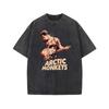Rapper Retro Rock Arctic Monkeys Music Album Graphic Oversized Ins Mens T-shirt Casual Vintage Washed Cotton