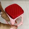 Thickening Square Stool Covers Elastic Chair Cover Linen Fabric Bar Counter Cover  Universal