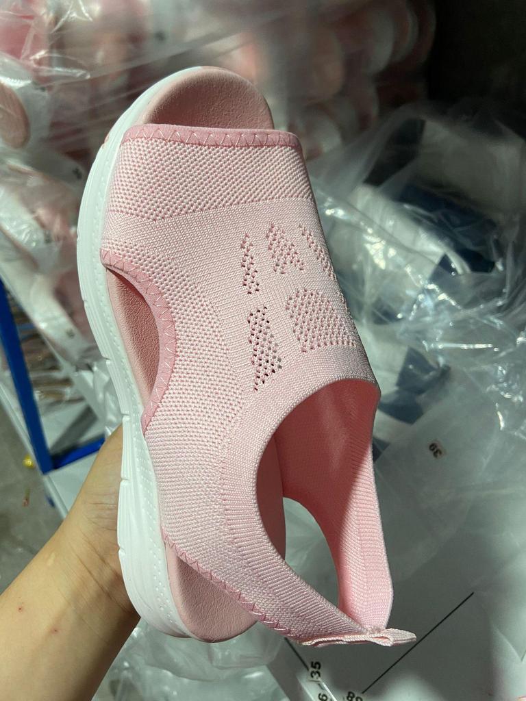 Autumn 2021 Women's Fish Head Low Heel Casual Fashion Sandals - Large Size Sports Style