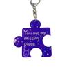 Multicolour Acrylic Puzzle Text Keychain Korean Style Accessories  Versatile   Daily
