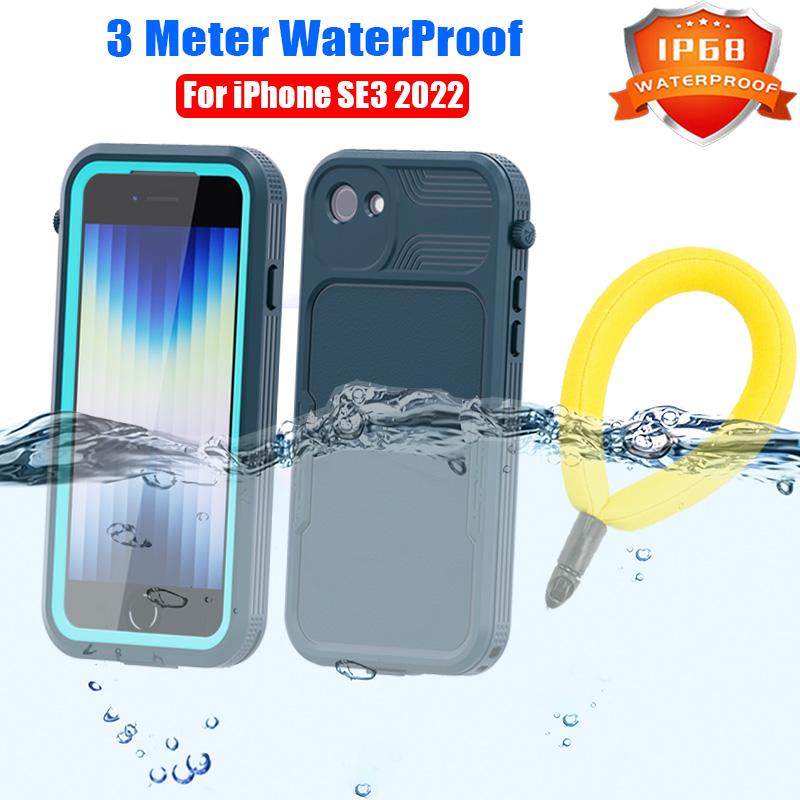 Водонепроницаемый чехол IP68 для iPhone SE3 2020 SE2 7 8 Ударопрочный Защитный чехол от падений Для дайвинга Плавание активный отдых Магнитный чехол для зарядки