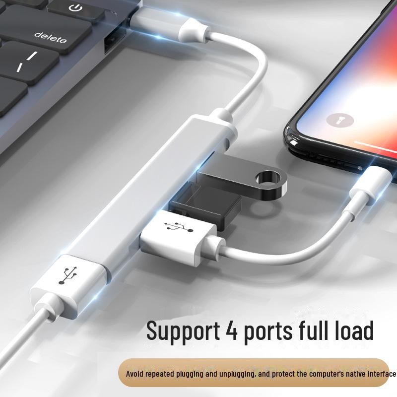 Четырех-в-одном USB-концентратор Type-C для ноутбука и автомобиля — совместим с устройствами Huawei