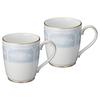 Noritake Mug 280cc Lace Wood Gold 2 Pieces Blue Fine Porcelain (Pair Set) P9755A/1507