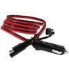 FOXSUR 150cm 12V SAE to Lighter Plug Extension Cable 16AWG Red Black Wire 15Amp Quick Release Adapter LED Light Car Charge