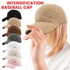 Hat Winter Solid Color M Standard Lamb Wool Baseball Cap Women's Outdoor Warm Leisure Fashion All-match Plush Duckbills Cap