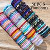Random 5/20/50/100-Piece Fashion Natural Stone Beaded Bracelet Sets, Multiple Colors To Match All Outfits