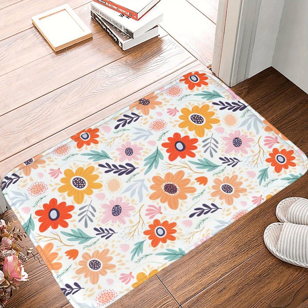 1 шт. Коврик для кухни с 3D-рисунком, Нескользящий придверный коврик, Поп-дизайн, Коврик для ванной комнаты, Коврик для ванной, Ковер для дома, Декор для раковины, Прачечной