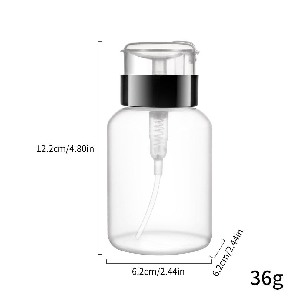 Пластиковый флакон для ногтей, непроливающийся, пустой, с помповым дозатором, многоразовый контейнер, инструменты для маникюра