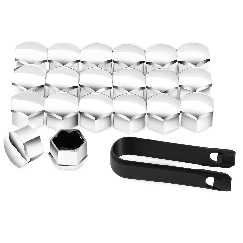 17 мм 20 шт./лот, колпаки для колесных болтов, центральные гайки, колпачки для Skoda Octavia a5 a7 1 Rapid Fabia Yeti, превосходные аксессуары