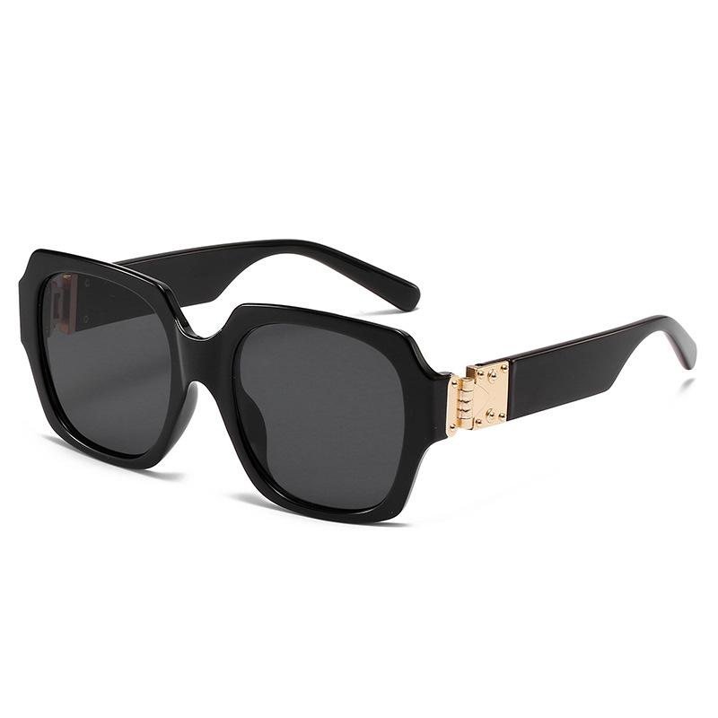 New Fashion Box Sunglasses European And American Men'S And Women'S Large Frame Flat Top Sunglasses Internet Celebrity Street Sunglasses