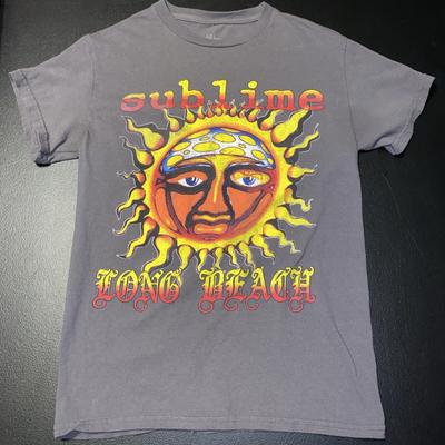 Sublime T-shirt Womens Size S Gray Long Beach Sun Logo Short Sleeve Cotton Shirt Unisex T-Shirt