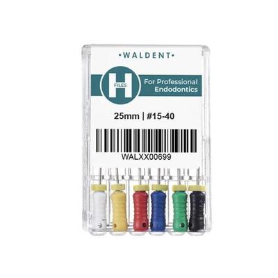 Waldent Профессиональный H-файл 25 мм #15-40