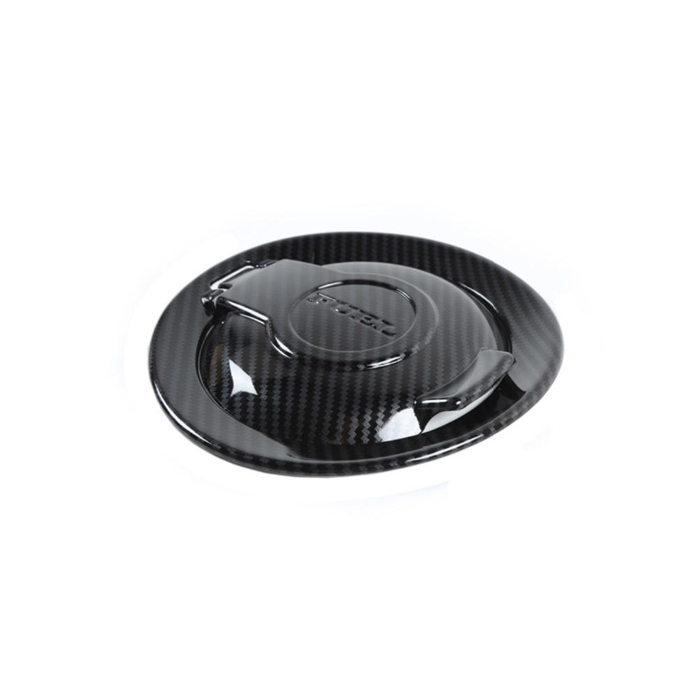 Carbon Fiber Look Fuel Tank Cover Trim Accessories Gas Door For Dodge Challenger