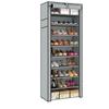Metal Multi-Layer Space-Saving Shoe Rack Cabinet for Home and Dormitory