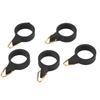 5pcs Fishing Rod Hook Holder Rubber Circle Stainless Steel Fishing Pole Hook Keeper for Bait ToolS