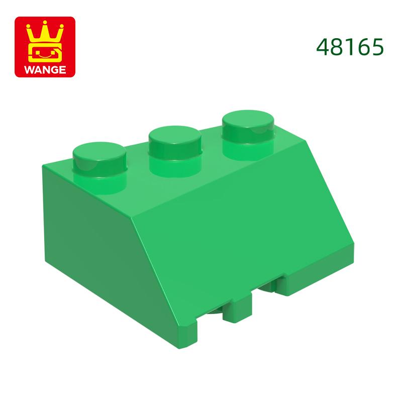 Нетоксичный 52 шт./лот 48165 Клин 3x3 Наклонный вправо Совместимый с Блоком Moc Цвет Городские Аксессуары Детали