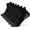 12Pairs Men's plus Size Sports Socks EU39-46 Breathable Comfortable Black White Leisure Outdoor Short Socks for Men