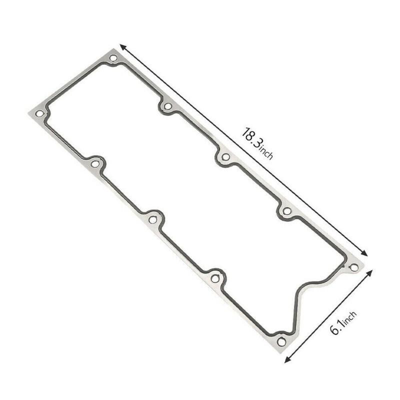 Gen 3 LS Aluminum Valley Pan Cover Plate Gasket For 1999-2003 GM LQ4 LQ9 4.8L 5.3L 5.7L 6.0L Sliver XZ-0008