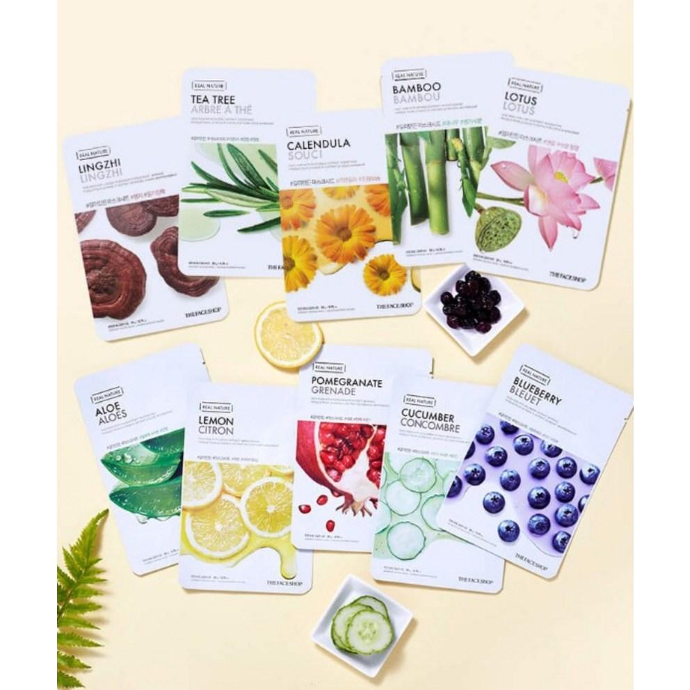 THE FACE SHOP Маска-патч Real Nature - Бамбук (20 г, 1 шт.)
