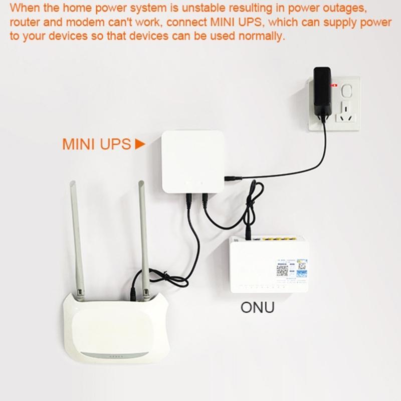 13200mah UPS Uninterrupted Power Supply 5V 9V 12V 19V USB UPS Power Supply For WiFi Router Modem Camera