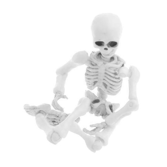 Хэллоуин Скелет Фигурка Подвижные Сочленения Человеческая Модель Скелет Статуя Скульптуры Домашний Офис Настольное Украшение Орнамент
