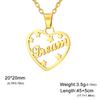 NANA MOM HOPE LOVE DREAM Pendant Stainless Steel Necklace Men and Women Fashion Valentine's Day Gift Jewelry Gift
