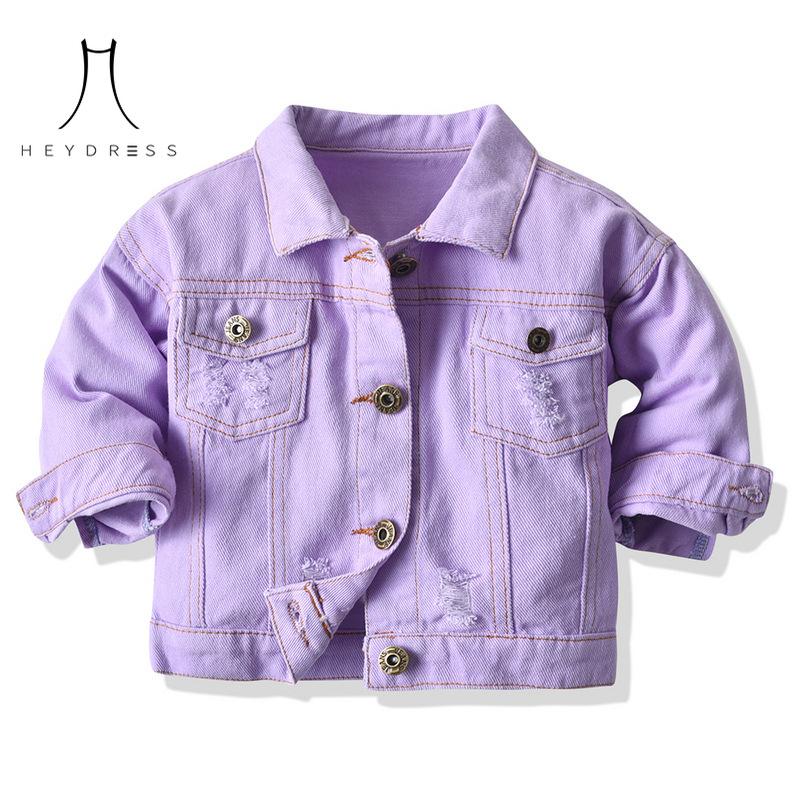 Корейский стиль, разноцветная короткая джинсовая одежда с принтом тай-дай, новая детская джинсовая куртка с длинными рукавами и лямками