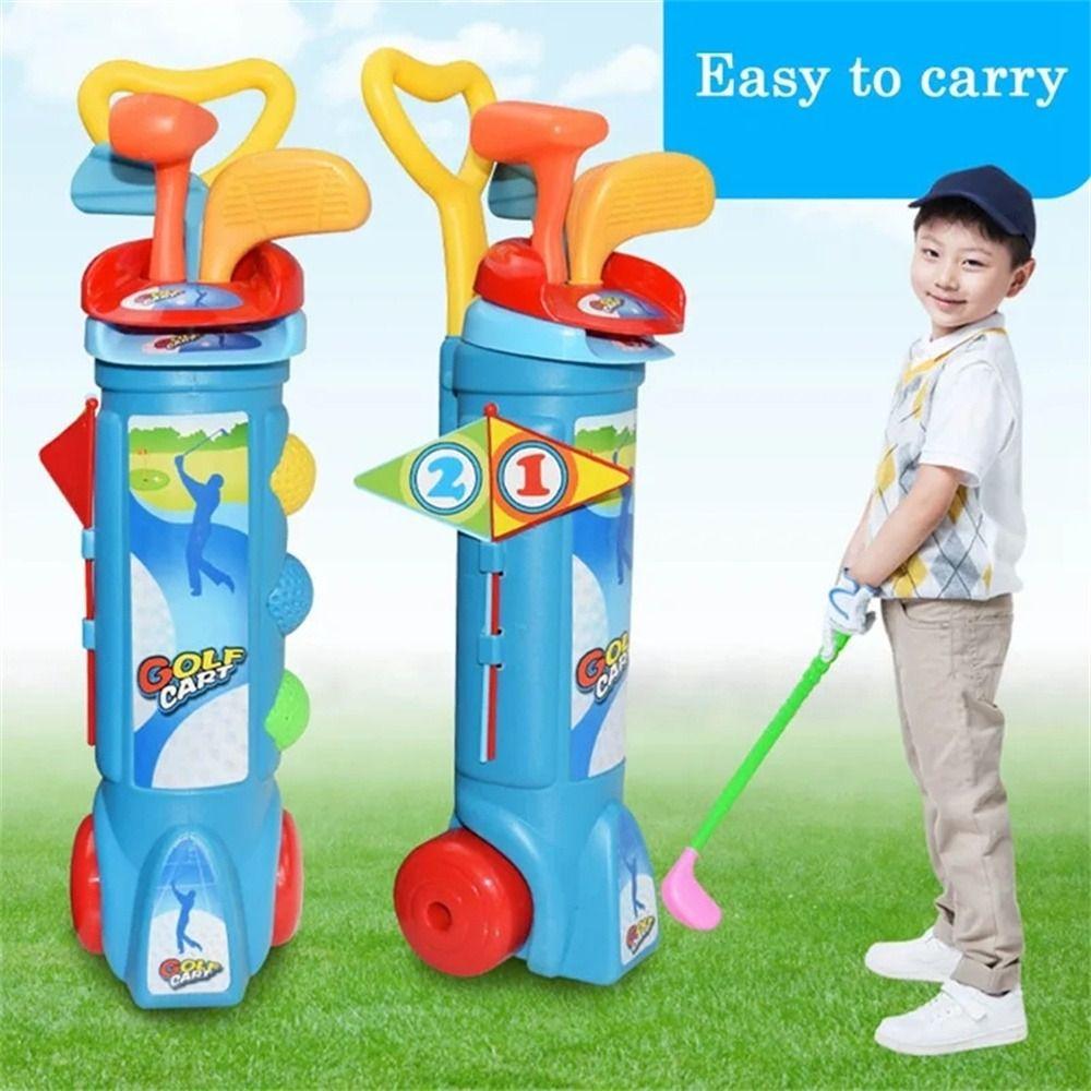 Multicolor Ball Golf Set Toys Early Educational Children's Practice Golf Indoor Outdoor
